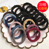 South Korea Little Qing Xinsen Girls family leather jacket head rope rubber band hair ring hair rope Girl plus coarse headwear Brief Jozhead Adults