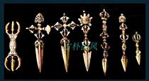 Tibetan Buddhist supplies tantric instruments Nepal handmade pure copper nine-strand diamond