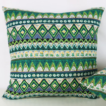 Retro Bohemian Strip Rectangular Waist Pillow Headgear Cushions Cotton Linen Nordic Sofa Bed Groveling Pillow Customisation