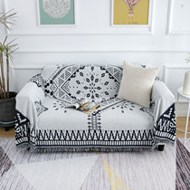 Nordic casual tapestry retro geometric sofa towel four seasons universal sofa cover sofa cushion American line blanket