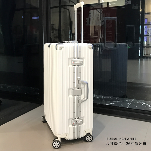 Xe đẩy khung nhôm ở nước ngoài Bánh xe phổ thông 26 inch vali mật khẩu hộp hành lý 28 inch 24 inch 20 nam nữ vali nhỏ
