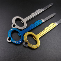 Three - edged wood 4113 unpack knife out of the box knife and knife keys and knife to decorate your folding knife
