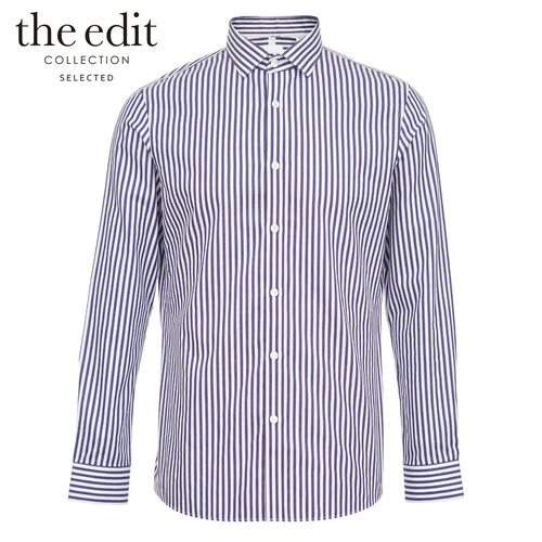 CD2.26 Выбранный Siler Pure Cotton Stripes Mustery Cassome Business Shirt Male S | 420105542