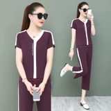 Летняя летняя одежда, спортивный костюм, комплект, 2020, в западном стиле