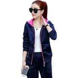 Двусторонний спортивный демисезонный спортивный костюм, бархатный комплект для отдыха, коллекция 2021