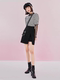 Lori Pa Single-Shoulder Strap Dress for Women 2022 Spring New Style A-Line High-Waisted Slimming Elegant Slit Short Skirt