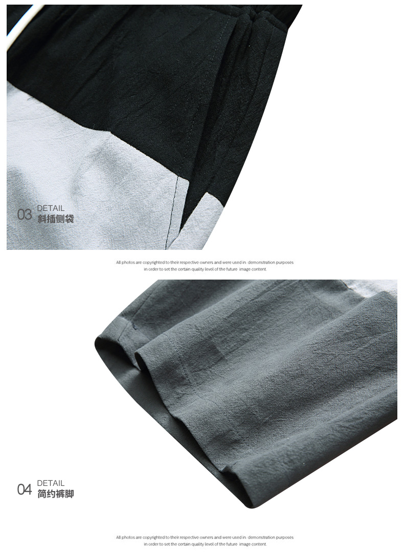 Mùa hè năm quần nam phiên bản Hàn Quốc của xu hướng màu sắc cotton phù hợp với quần thể thao đi biển dành cho giới trẻ quần thô nam