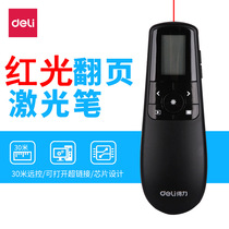 Able 2804R Laser Ppt Page-turning Pen Wireless Electronic Teaching Whip Projection Pen Time Reminder Charge Remote Control
