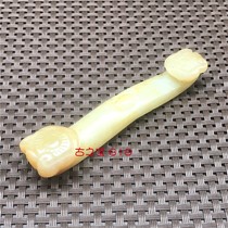 Antique antique Han Dynasty jade Old Xiuyu High ancient jade carved car pendant pendant hand handle jade brand old