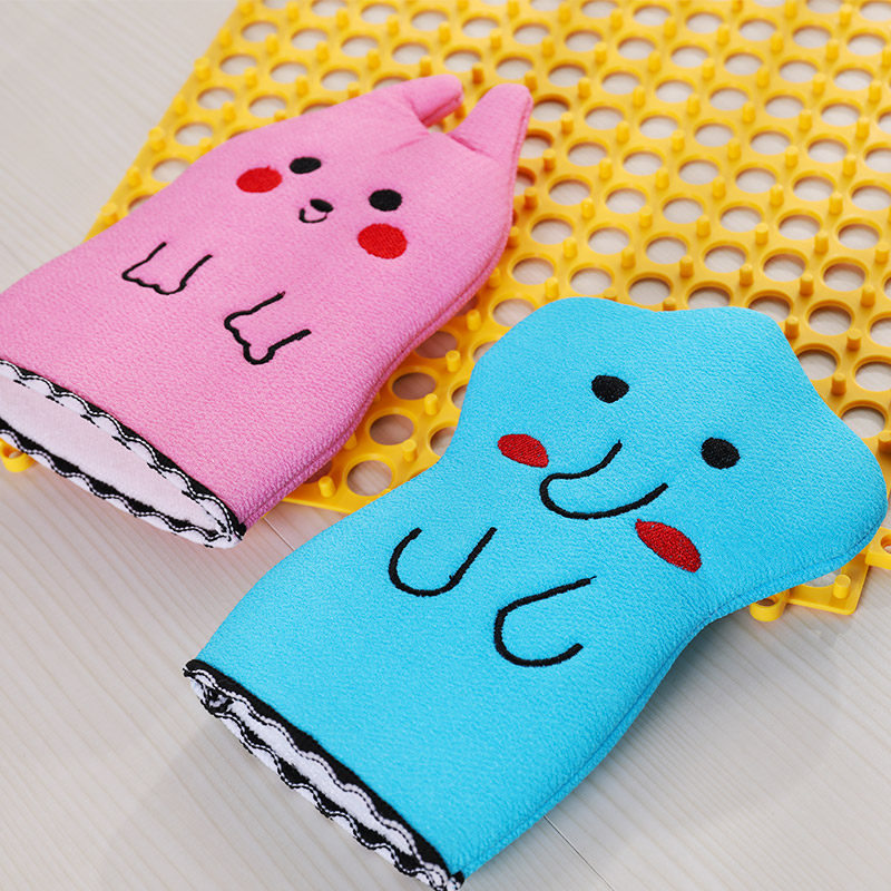 Green Source Bathroom Children Bath bath Bath Towel Cartoon Cute Bath Room Supplies Non-slip Gloves Off Keratine Bath Towels