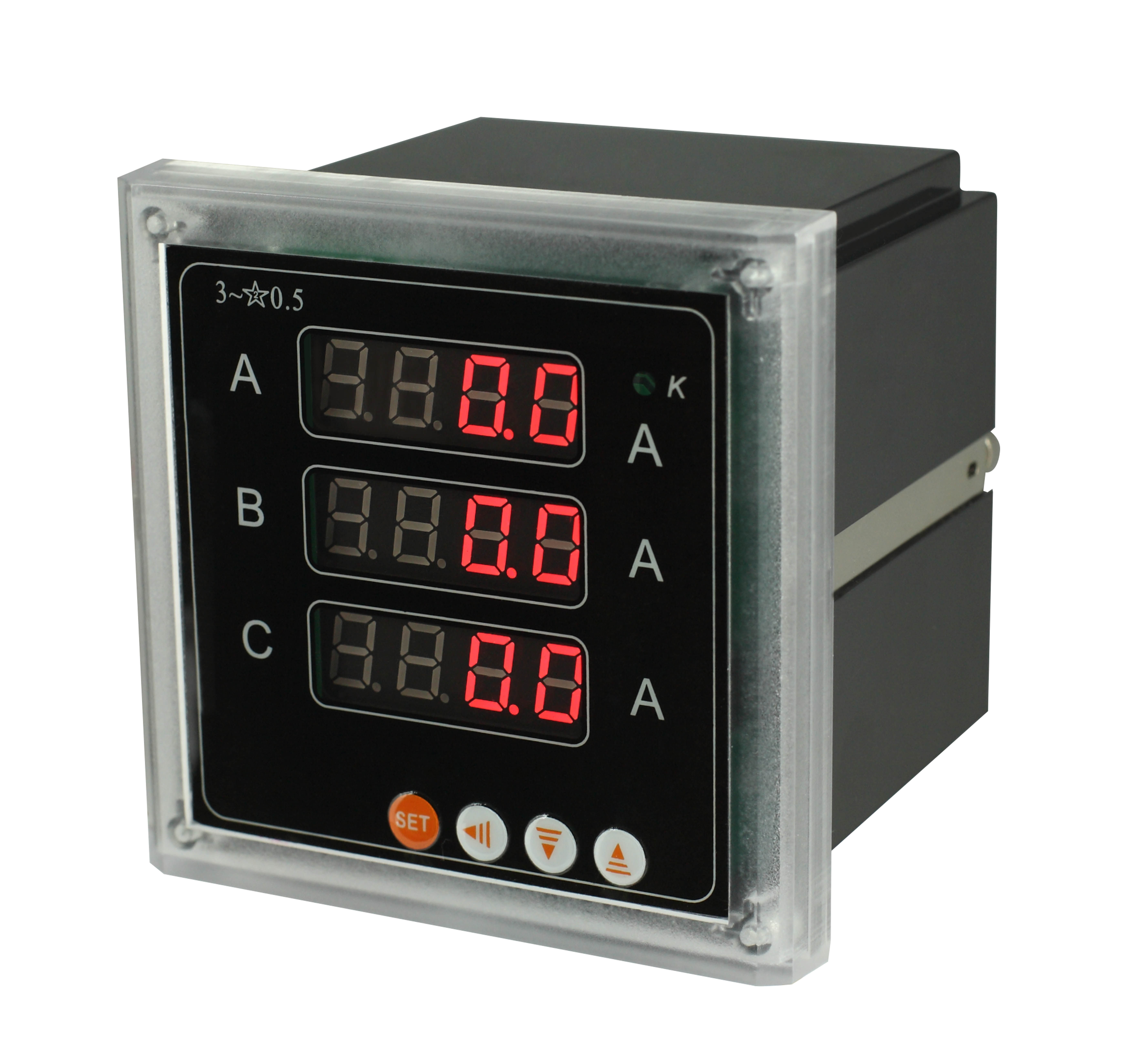 Three-phase digital alternating current flow table optional relay alarm RS485 communication analog quantity-to-deliver output