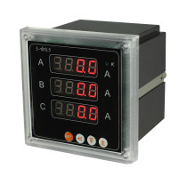 Three-phase digital display AC current meter optional relay alarm RS485 communication analog transmission output