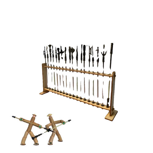 Бамбуковое оружие, игрушка с аксессуарами для школьников, металлический конструктор, «сделай сам»