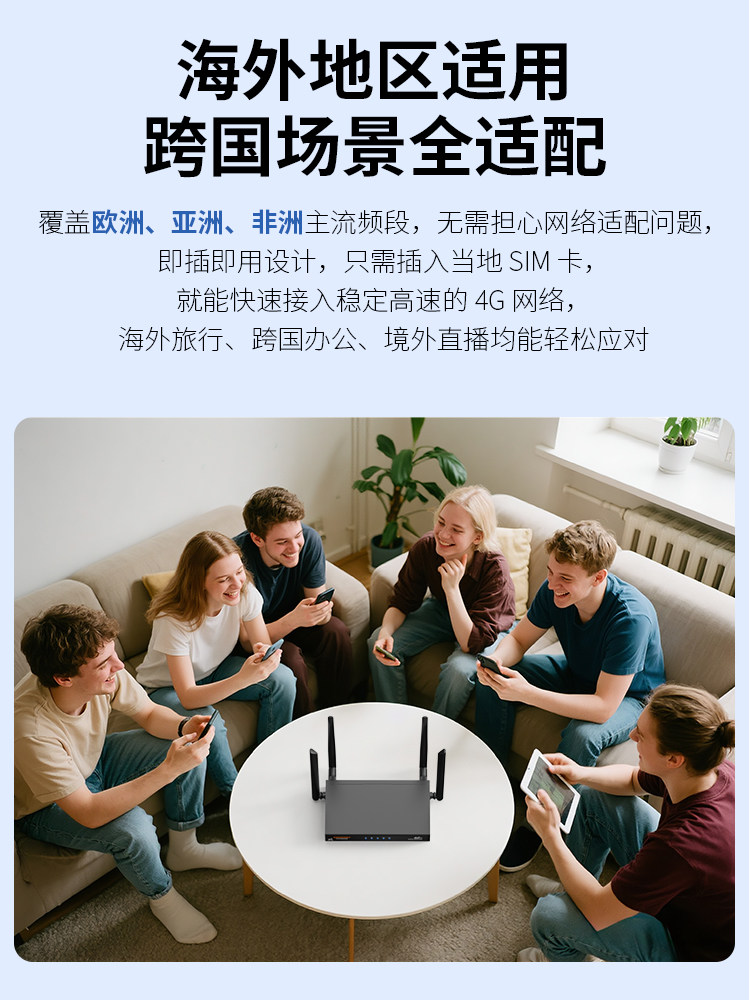 Comfast Industrial Grade Wifi6 Card Router 4g Full Network to Wireless Wifi to Wired No Broadband Required Home Metal Router Portable Wifi Phone Card to Network Cf-E15