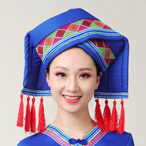 Zhuang costumes accessories hats Zhuang crafts hats of the three ethnic groups in March Zhuang hats Zhuang jewelry Zhuang hats