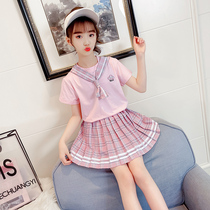 6 Girls  summer dresses 7 Childrens summer jk skirts 9 Zhongda Tong College wind princess skirts 10-year-old foreign style