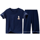 Летняя пижама для мальчиков, шелковый тонкий комплект, подходит для подростков