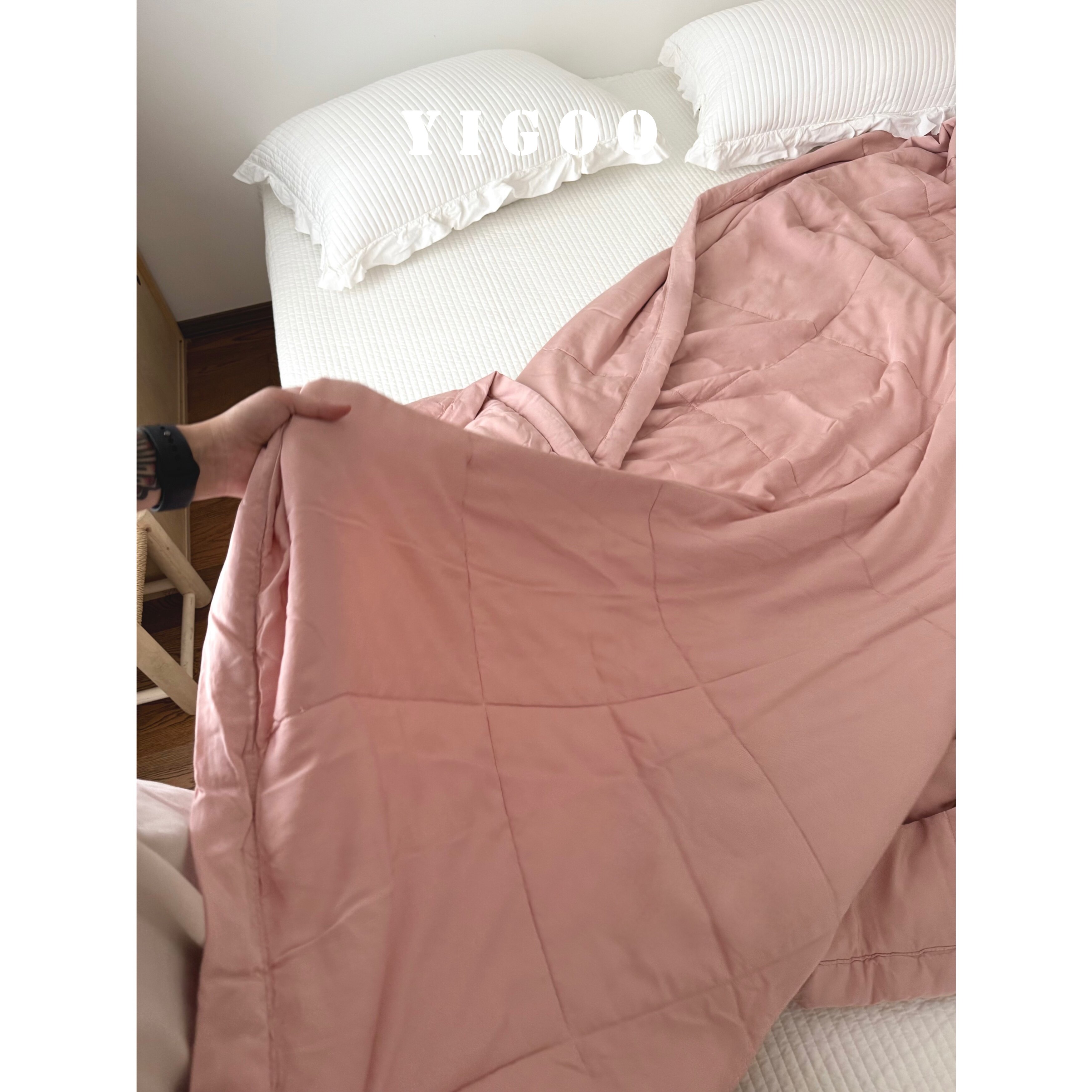 Корейское простое ультрамягкое двустороннее стираемое летнее одеяло из тенселя лиоцелл с охлаждающим эффектом