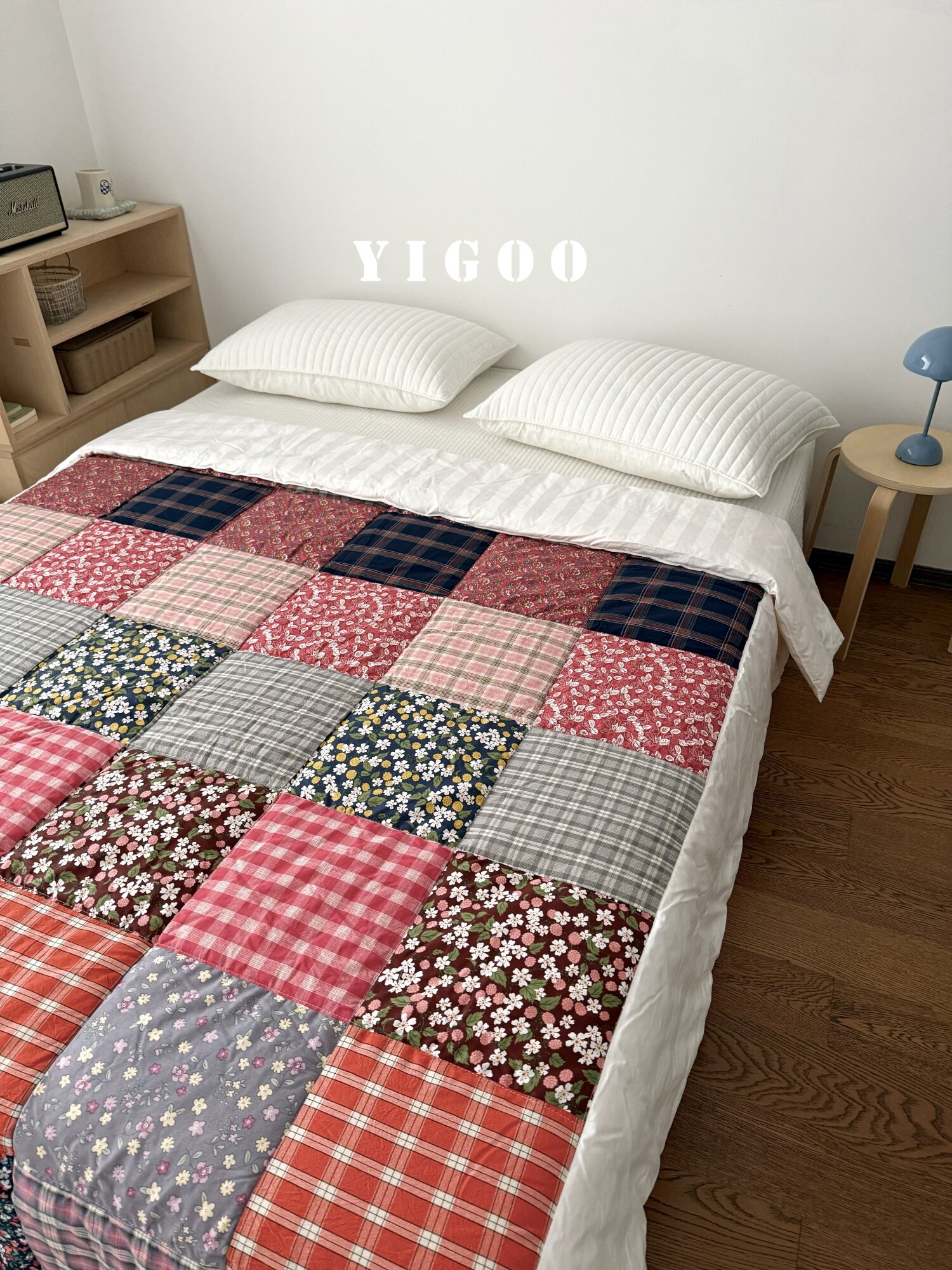 Бабушкино ручное одеяло из цельного хлопка лоскутное четырехсезонное корейское одеяло благополучия