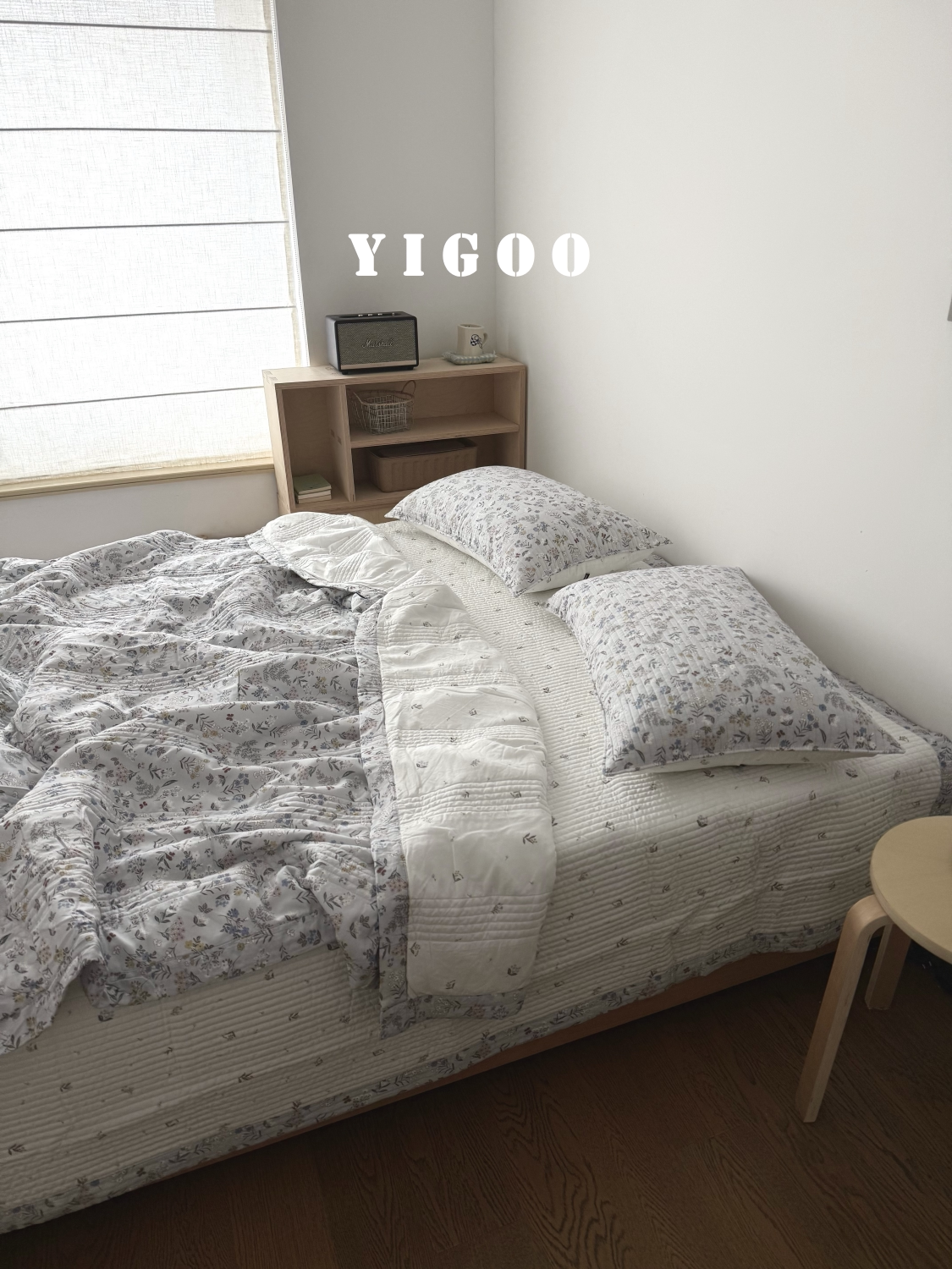 Летний корейский охлаждающий модал двусторонний с мелким цветочным принтом стеганое покрывало летнее одеяло комплект из 3-4 предметов с ватной простыней