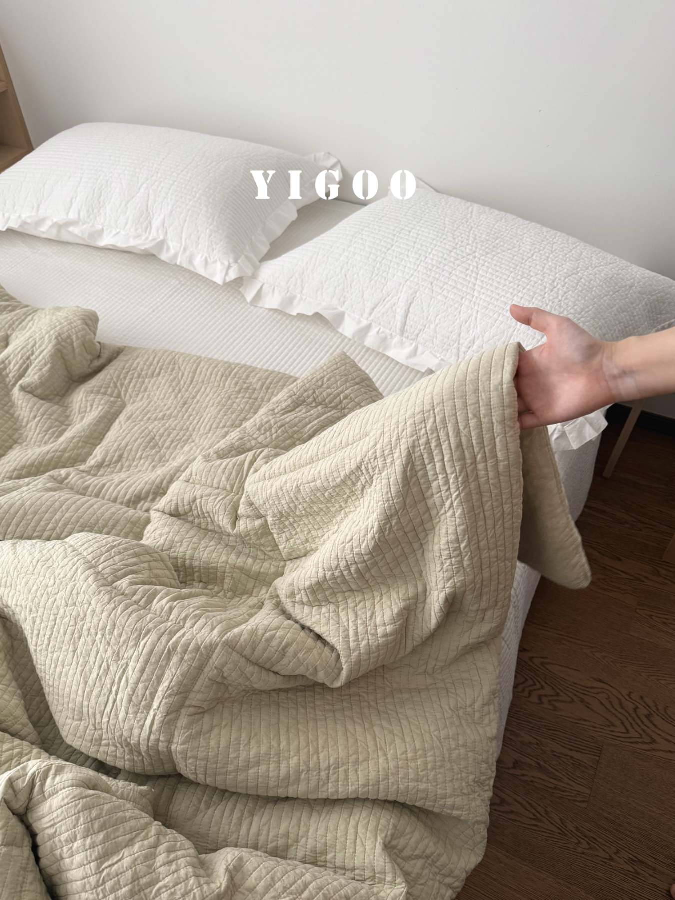 Корейское мягкое пушистое одеяло-хлеб | Простое однотонное стеганое хлопковое цельное одеяло весна-осень четыре сезона