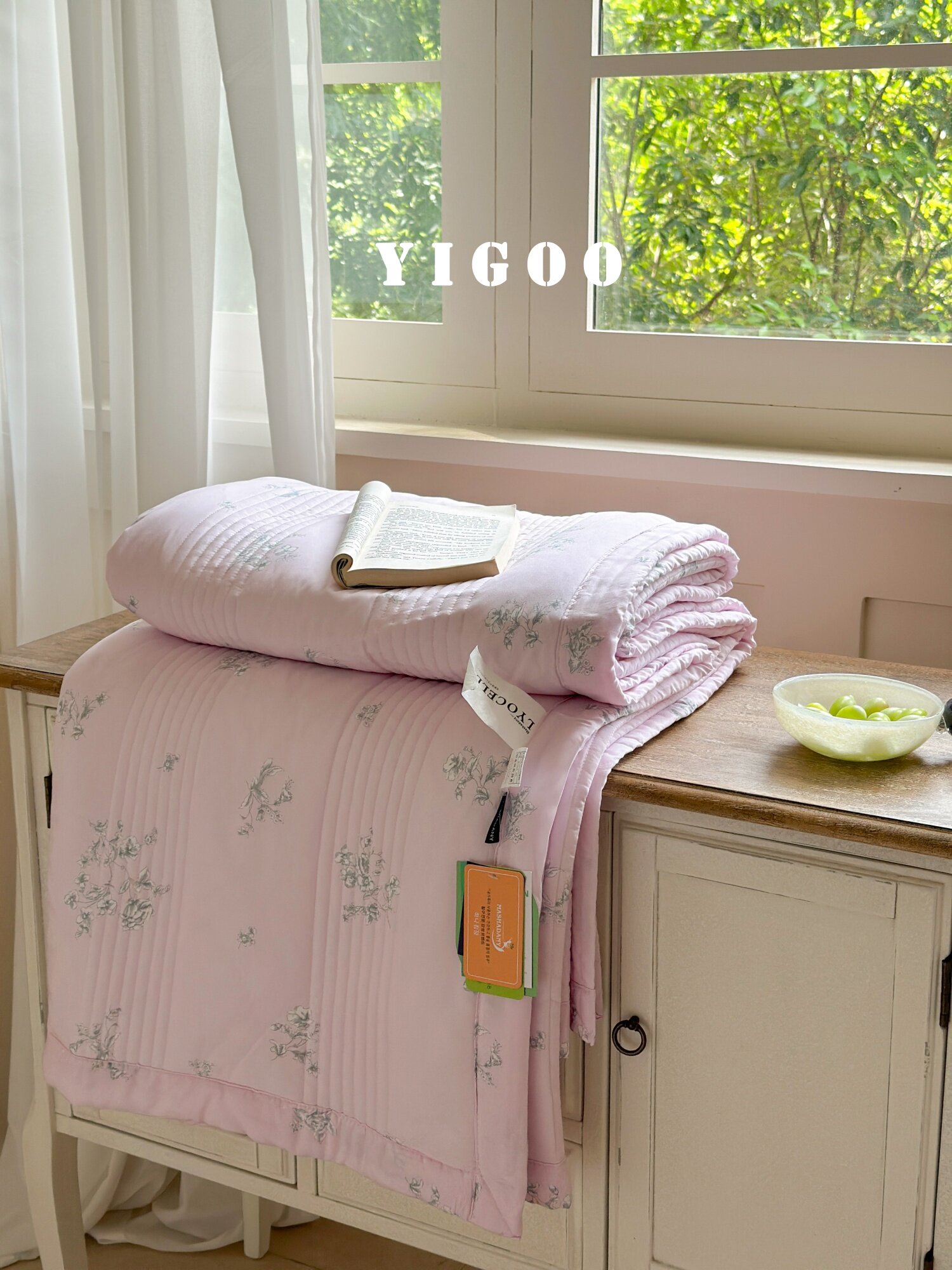 Корейское стеганое покрывало из модала с двусторонней печатью, комплект из 3 предметов с хлопковым наполнителем, охлаждающий эффект