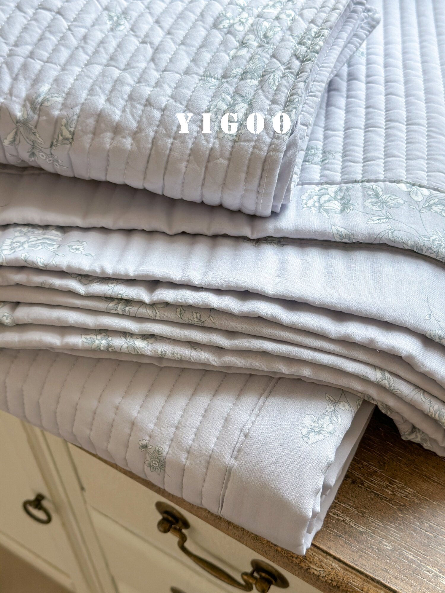 Корейское стеганое покрывало из модала с двусторонней печатью, комплект из 3 предметов с хлопковым наполнителем, охлаждающий эффект