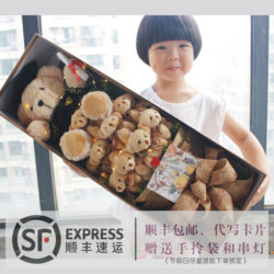 Cartoon bear rose box doll doll Totoro gift to girlfriend, best friend, wedding, wife, birthday, graduation bouquet gift