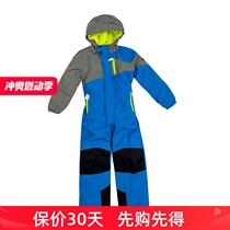 Childrens ski clothing one-piece winter quilted windproof and waterproof jumpsuit outdoor warm mountaineering cold protection