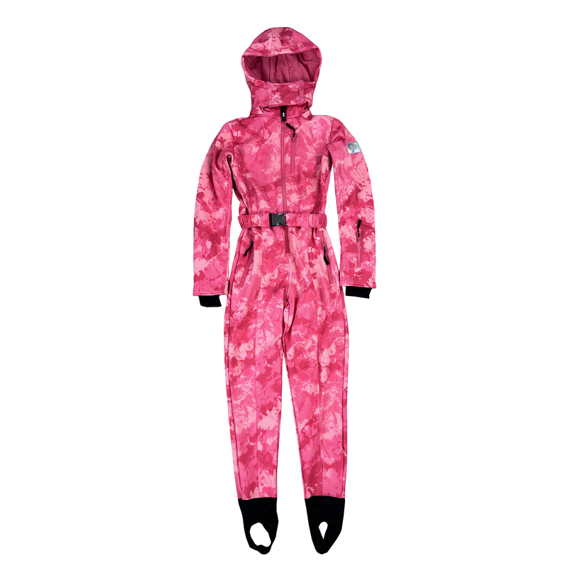 Asos4505 One-Piece Ski Suit for Women, Slim Fit, Double-Board, Thickened Soft Shell with Fleece Lining, Windproof, Waterproof and Warm