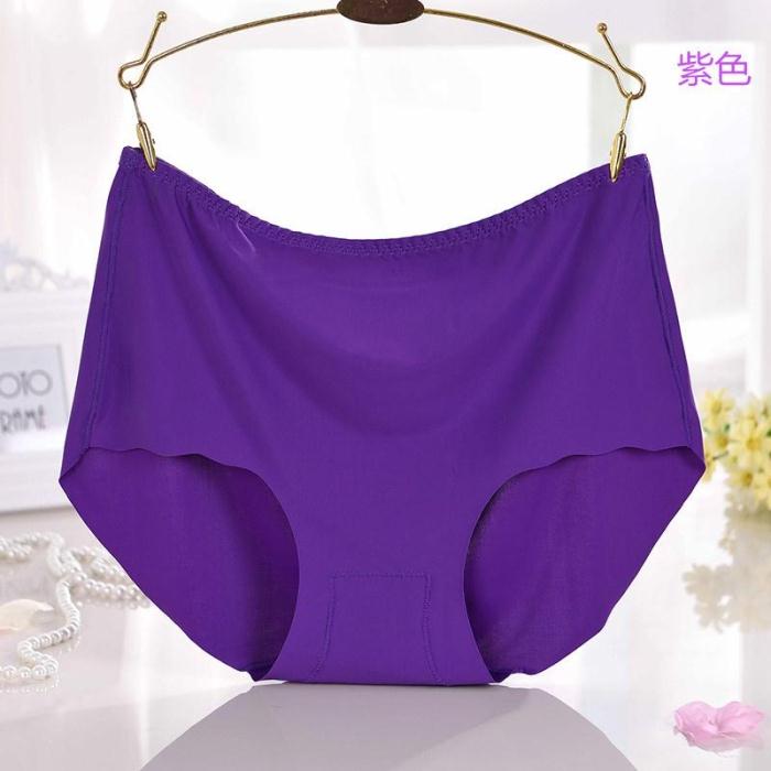 Mùa hè cộng với phân bón XL băng lụa chất béo MM200 kg eo cao không có dấu vết một mảnh quần cotton quan lot nu cho nguoi gia