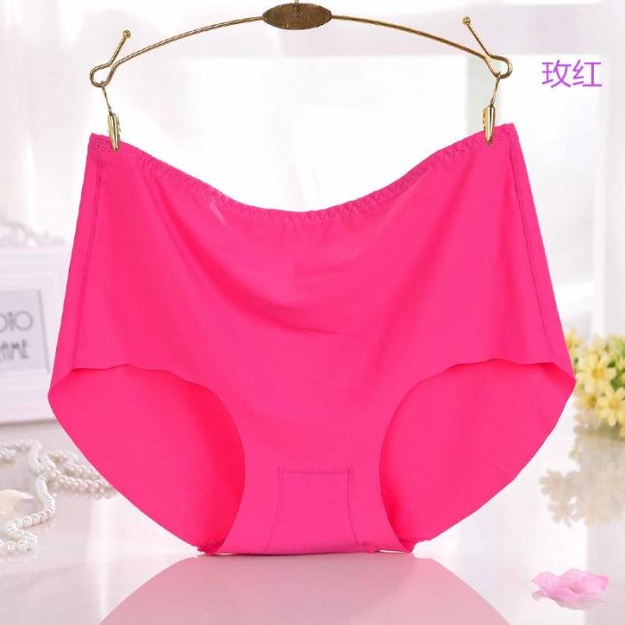 Mùa hè cộng với phân bón XL băng lụa chất béo MM200 kg eo cao không có dấu vết một mảnh quần cotton quan lot nu cho nguoi gia