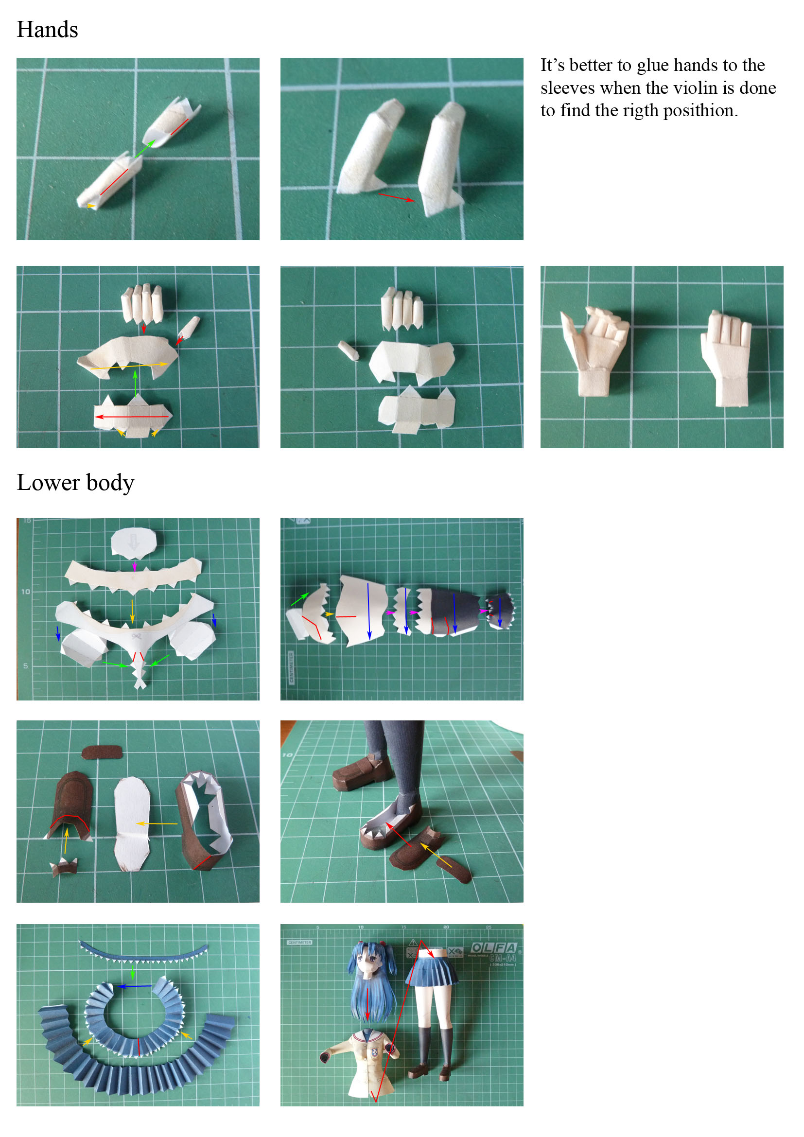 CLANNAD 一 之 琴美 Anime 3D giấy mô hình DIY phiên bản giấy của nhãn hiệu 	mô hình gấp giấy