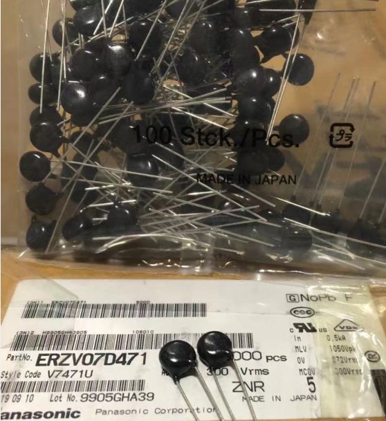 Panasonic varistor V7471U 470V varistor ZNR ERZV07D471 7K471 7D471K