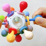 Детская хваталка из мягкой резины, погремушка, игрушка, детский прорезыватель для тренировок, 0-1 лет