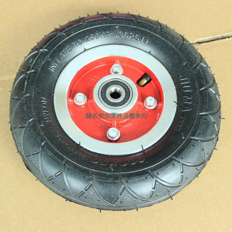 Mini electric scooter 8 inch front and rear tire hub inflatable rubber complete set wheel dolphin ice blue accessories