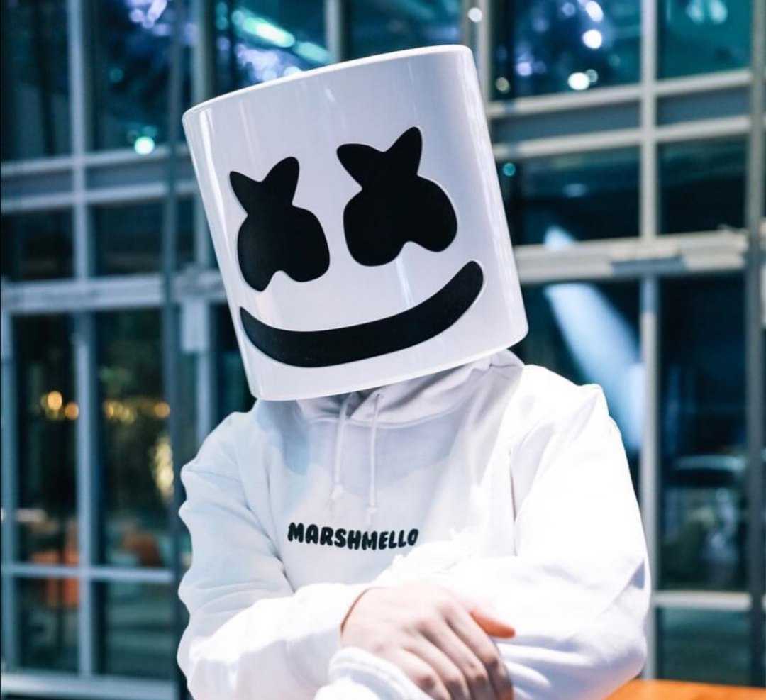 Marshmello tiesto helmet with hundreds of marshmallows dj headgear