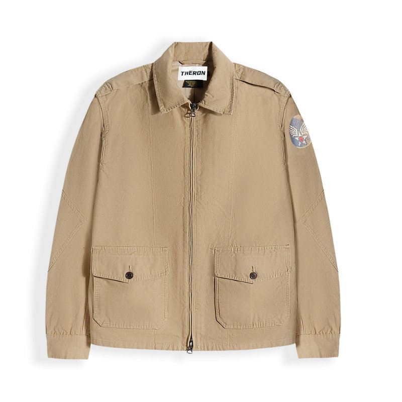 American Classic Retro Canvas Classic Field Pilot Arm Badge Work Jacket 26081202