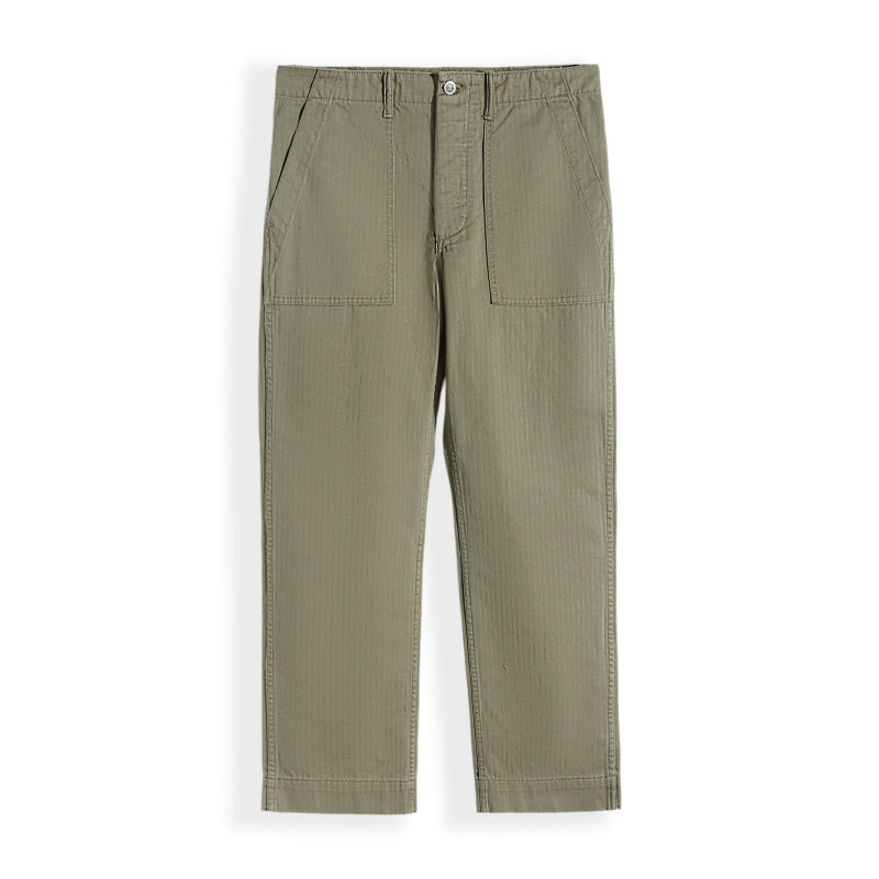 Double R Herringbone Utility Pant Herringbone Pattern Straight-Leg Work Pants 26081203