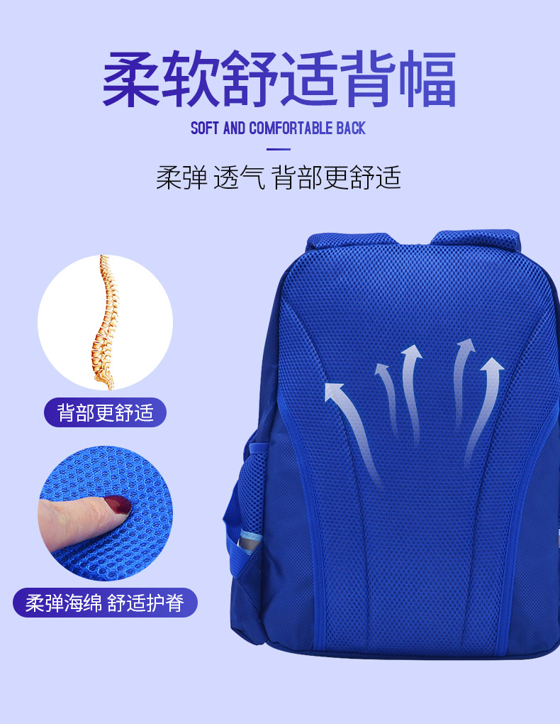 Weidong cặp học sinh tiểu học nam và nữ lớp 1-3-4-6 Mickey gánh ba lô cặp học sinh 8-10-12 tuổi - Túi bé / Ba lô / Hành lý ba lô