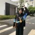 Phụ nữ mùa thu 2018 mới phù hợp với thời trang dài tay áo len hoạt hình áo len chân váy ống rộng áo kiểu trung niên Bộ đồ