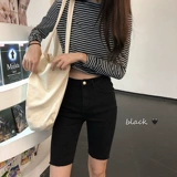 Джинсовые тонкие штаны, приталенные шорты, подходит для подростков, в обтяжку