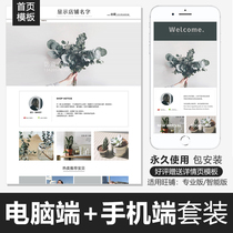 Simple Japanese and Korean Taobao shop decoration template permanent free INS net red wild clothing jewelry home page design