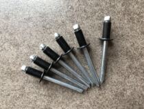 Open round head all iron plated black zinc baked black blind rivet rivets 4 8*10 factory direct sales specifications complete