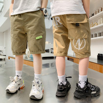 Boys casual pants in 2022 summer new pants in the big boy wear seven pants in the boys shorts