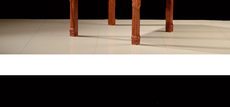 Redwood Zhongtang bộ bàn ghế sáu mảnh gồm bốn bộ ghế gỗ hồng mộc Taishi tám bàn bất tử ngồi bàn ngồi xổm cho bàn - Bàn / Bàn bàn ghế gỗ phòng khách nhỏ