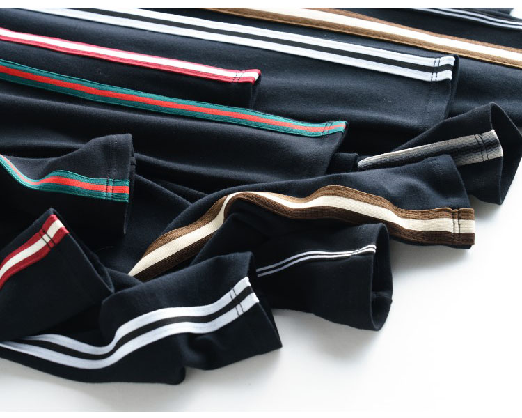 Quần legging thể thao nữ mặc mùa thu mới cotton bên dải chín quần mỏng phần eo cao là quần lửng quần tây nữ
