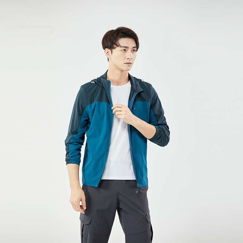 Ice silk skin-clad male summer outdoor sport sunscreen clothing high-play-free wind clothes speed dry breathable jacket 102