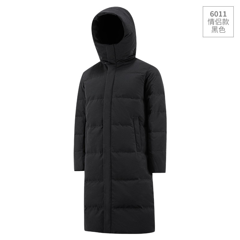 Renos warm down clothes 21 years new thickened white duck suede winter dress jacket Long version down jacket jacket 011