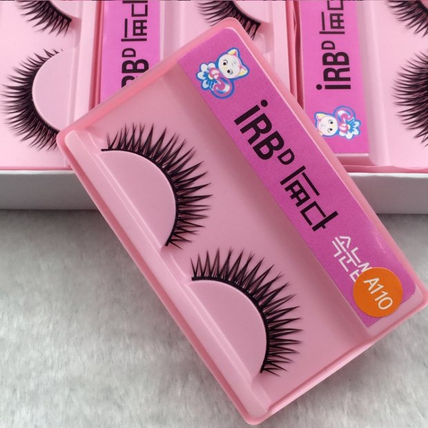 Kitten a110 lông mi giả tự nhiên chéo dài thực tế trang điểm nude sinh viên đồng bằng bông ngắn - Lông mi giả kích mí lưới cuộn
